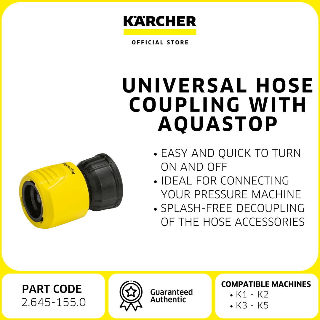 Karcher Universal hose coupling with aquastop | Acc. High pressure washer