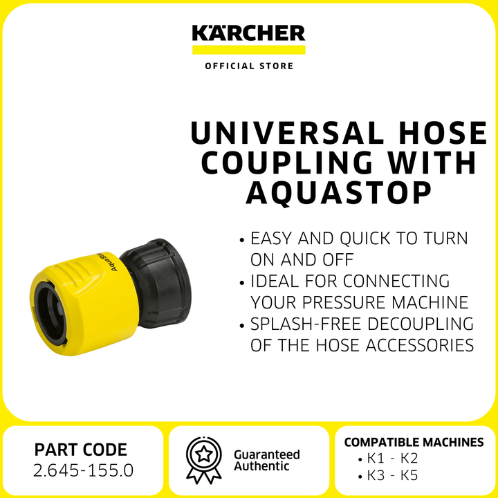 Karcher Universal hose coupling with aquastop | Acc. High pressure washer