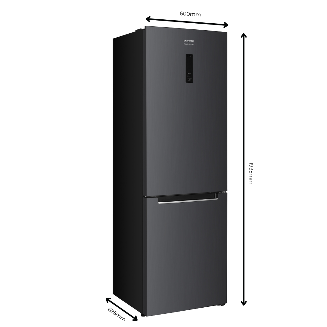 Fabriano FBFH12SL-I 12 cuft INVERTER Bottom Refrigerator