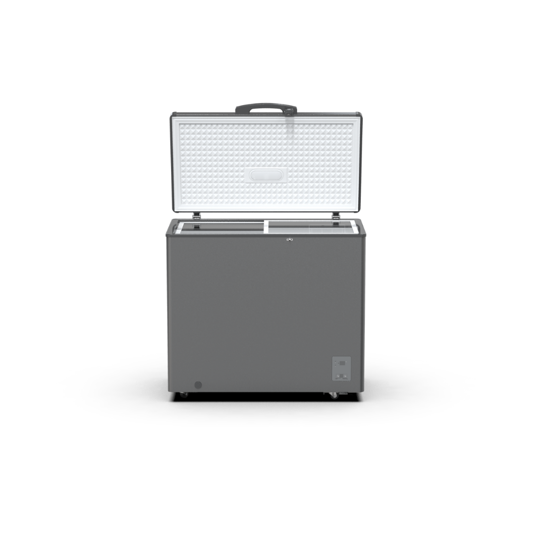 Fabriano FSGW07GRA-I 7.5cuft I5 INVERTER Solidtop Chest Freezer with Inner Sliding Glass