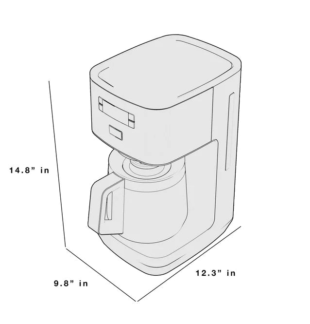 GE Drip Coffee Maker with Glass Carafe G7CDAAPSTSS